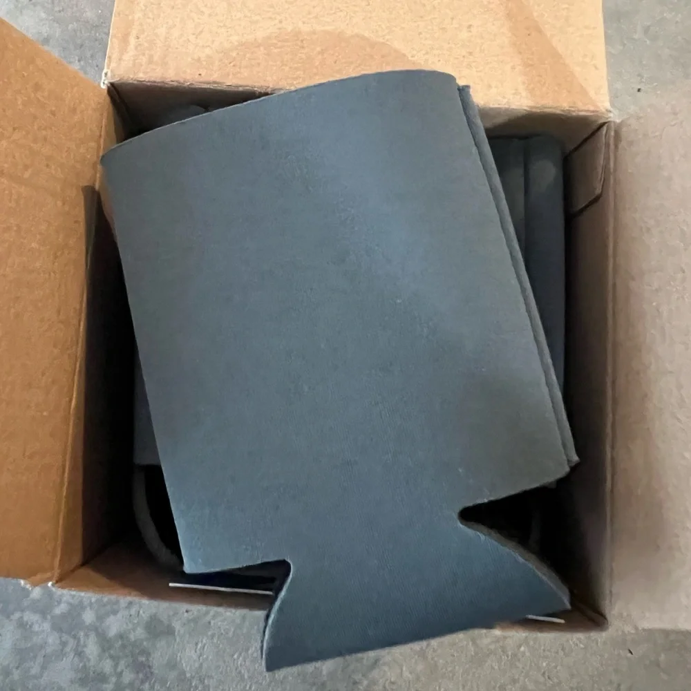 Charcoal can cooler, drink cooler, drink sleeve